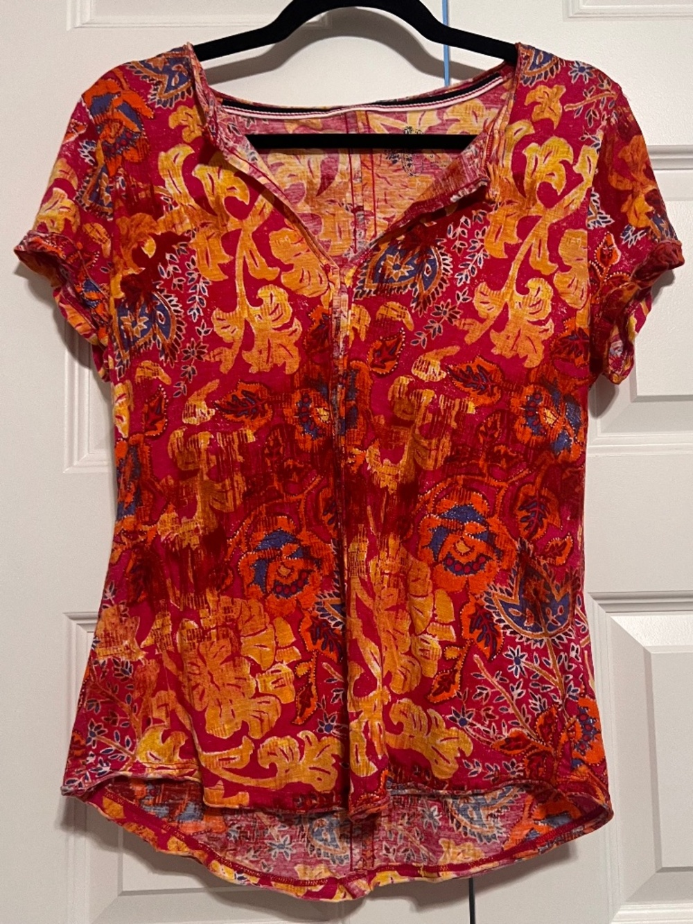Pilcro by Anthropologie Spliced Neck Tee M